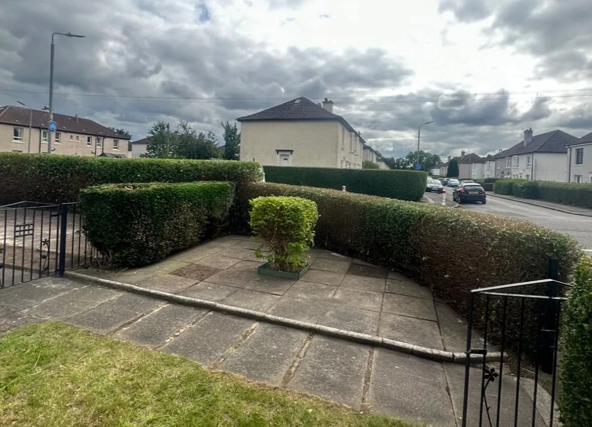 Garden tidied after